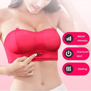 Masseur vibrant sans fil pour la poitrine, machine de massage électrique USB pour l'agrandissement des seins, soutien-gorge massant - Product Image 6