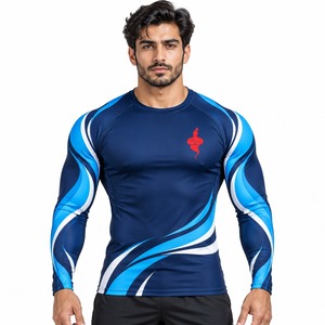 Camiseta de Compresión Deportiva para Hombre, Manga Larga, Ropa Deportiva para Entrenamiento, Fitness, Running, Ciclismo, Surf, Gimnasio - Product Image 1