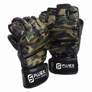 Camouflage Custom MMA Gloves Cheap Price Best Quality MMA Gloves Durable <b>Foam</b> <b>Padding</b> Mma Fighting Gloves PU Leather Half Finger - Product Image 1