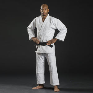 ชุดยูโดสำหรับการแข่งขันขั้นสูง ผ้าฝ้ายพรีชริงค์  เสริมความแข็งแรงบริเวณหัวเข่า  ตัวเลือกปักโลโก้ตามสั่ง  น้ำหนักผ้า 340 กรัม - Product Image 2