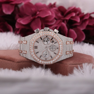 Montre personnalisée de la meilleure qualité pour hommes Montre glacée en moissanite Bijoux en diamant cloutés Hip Hop en diamant - Product Image 4