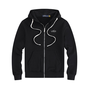 Sudadera con Capucha para Hombre, con Cierre, Estilo Urbano, Algodón Grueso, Logotipo Personalizado, Transpirable, Ecológica, con Forro - Product Image 1