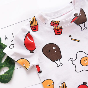 Venta al por mayor de verano, ropa para niños, camiseta de manga corta para bebés, conjunto de ropa para niños, pantalones cortos de verano para niños hechos a medida - Product Image 3