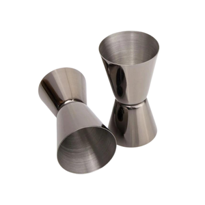 Jigger en acier en verre Bar à cocktail Jigger à double mesure Verre à liqueur Meilleure vente Bar Peg Measurer Jigger en verre - Product Image 3