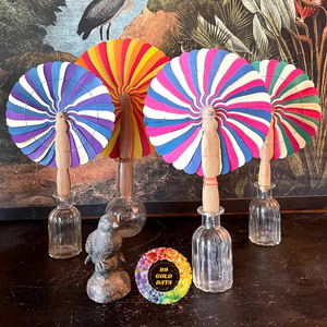 Éventail en feuille de cocotier fait à la main artisanat en bambou écologique pour les événements de mariage nouvel an noël artisan-tissé décoratif Vietnam - Product Image 1