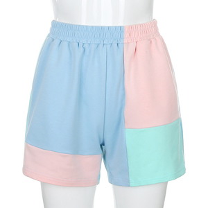 Pantalones cortos personalizados de color de contraste de color para mujer Pantalones cortos personalizados para el hogar Pantalones cortos deportivos personalizados - Product Image 1