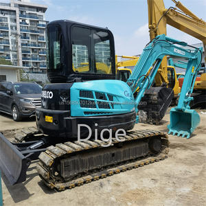 Miniexcavadora Kobelco Sk55 de Japón, oruga multifuncional de 5,2 toneladas con motor, caja de cambios, cojinete de bomba de engranajes a la venta - Product Image 3