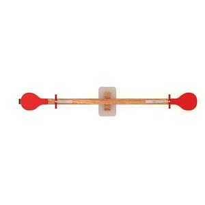 Balancín de Madera Color Roble de 230 cm con Materiales Metálicos y Plásticos para Uso en Jardín, Guardería y Aula de Niños - Product Image 3