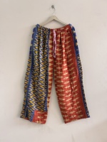 Pantalon vintage Kantha fait main en Inde, pantalon unisexe bohème
