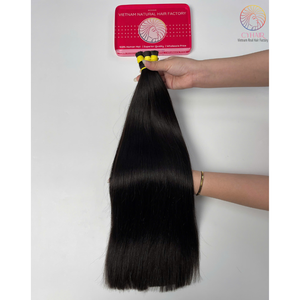 Cheveux en vrac de haute qualité cheveux crus vietnamiens Double dessiné # 1B couleur 50 Cm 20 pouces Texture de cheveux raides naturels Cyhair - Product Image 6
