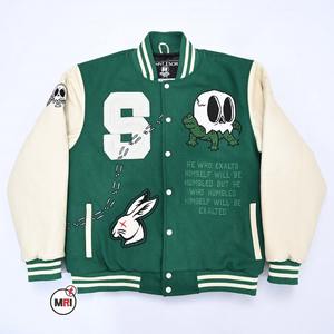 Blouson universitaire Letterman vintage à logo personnalisé pour hommes blouson aviateur personnalisé de style rue pour l'hiver - Product Image 1