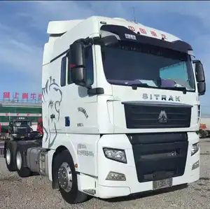 싸구려 중고 트랙터 트럭 SITRAK 무거운 의무 10 휠러 트레일러 헤드 6x4 440hp