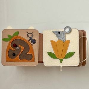 Good Quality <b>Educational</b> Soft Felt <b>book</b> Bunny for the First Years of Life for Kids Affects Thinking Speech and Coordination - Product Image 3