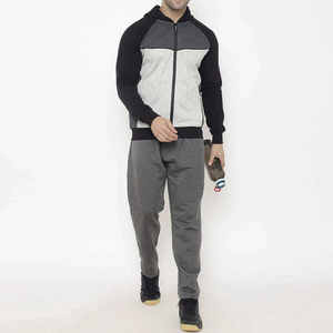 Survêtement gris à fermeture éclair en gros |   Ensemble de survêtement à capuche Pantalon de jogging |   Vêtements de sport coupe classique |   Tenue décontractée de streetwear pour l'entraînement et le quotidien - Product Image 5