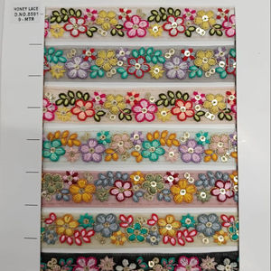 Broche elegante con bordado Floral, adorno decorativo de encaje intrincado para ropa, zapatos, bolsos, adornos de accesorios de moda de red - Product Image 1