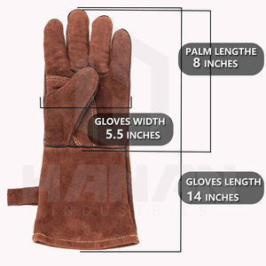 Gants de sécurité professionnels à haute durabilité ajustement confortable doublure en coton résistant au feu gants de soudage usine directe OEM ODM - Product Image 1