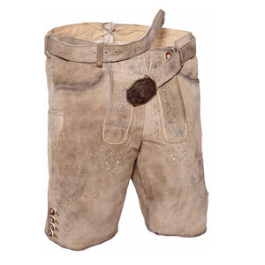 High Street Wear Shorts d'été Nouveau Design Brodé En Cuir Lederhosen Motif Solide Superbe Qualité Respirante - Product Image 1