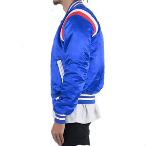 Veste bomber en satin de soie avec lettres personnalisées, doublure en tissu super doux, doublure matelassée chaude, veste pour homme - Product Image 2