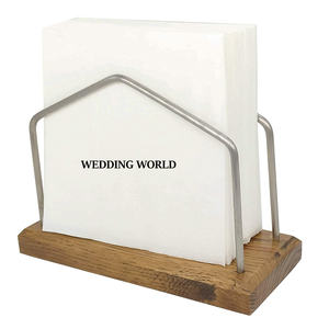 Tabletop Wooden Napkin Holder New Arrival Handmade <b>Tissue</b> Holder Customized Shape Fancy Wooden Napkin Holder - Product Image 3
