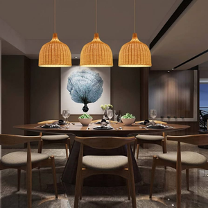 Abat-jour en bambou écologique léger Top vente lustre lampe hôtel décoration à la main forme personnalisée lumière couvre Vietnam - Product Image 3