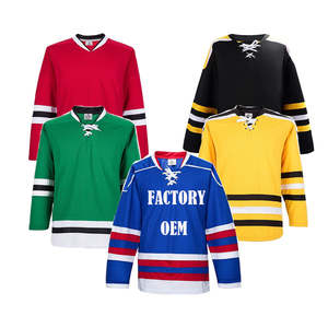 Jersey de Hockey sobre Hielo Unisex Sublimado con Malla Impresa Personalizada de la Mejor Calidad, Transpirable y de Secado Rápido - Product Image 1