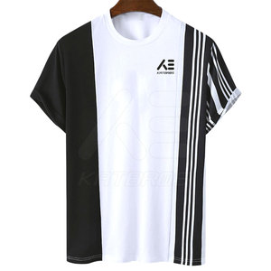 Nouveau style haut de gamme, T-shirts pour hommes légers, amples et respirants en Spandex/Coton, faible MOQ, couleur unie, couleurs personnalisées, logo OEM - Product Image 1