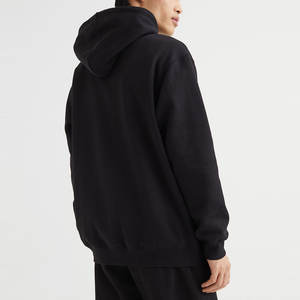 เสื้อสเวตเตอร์มีฮู้ดสำหรับผู้ชาย, เสื้อมีฮู้ดผ้าฟลีซสีพื้น380กรัมทรงหลวมมีสินค้าในสต็อก - Product Image 5