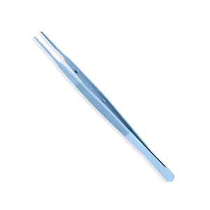 Micro fórceps de apósito recto redondo azul recubierto 170 mm 6 pulgadas algodón y apósito quirúrgico Debakey Micro fórceps - Product Image 6