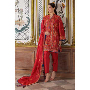 Traje de 3 Piezas Bordado para Mujer con Bordes CL-52449 - Product Image 5