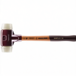 Hardwood White Nylon Soft-Faced <b>Hammer</b> 350mm Long 50mm Head Diameter SIMPLEX HALDER - Product Image 3