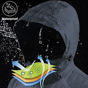 Veste coupe-vent pour le vélo, les activités de plein air, imperméable, personnalisable, imperméable de pêche, à capuche - Product Image 6