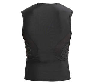 Chemise de compression protectrice personnalisée pour hommes, rembourrage de soutien de la poitrine, vêtements de sport athlétiques de haute qualité, vente en gros - Product Image 5