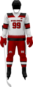 Hot Selling Custom Sublimation Printed Ice Hockey Jerseys Breathable <b>Padded</b> Four-Way Stretch Teamwear OEM Polyester/Cotton - Product Image 5