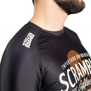 เสื้อรัดกล้ามเนื้อคุณภาพสูง ยอดขายดีที่สุด สำหรับกีฬา ออกแบบเองได้ พิมพ์ลาย BJJ สีพื้น MMA สำหรับผู้ชาย ราคาขายส่ง - Product Image 6