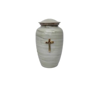 Factory Sale of 100% Aluminum <b>Keepsake</b> Memorial Cremation / Funeral Urns for Adult Human <b>Ash</b> Available for Global Purchasers - Product Image 1