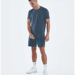 Camiseta ajustable personalizada Color sólido Logo algodón Regular Fitness pantalones cortos manga Camiseta de punto Unisex camiseta en blanco para hombres - Product Image 2