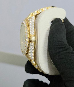 Montre automatique de luxe unisexe, analogique, charme, bracelet fait main de haute qualité, entièrement sertie de verre, acier inoxydable, personnalisée - Product Image 3