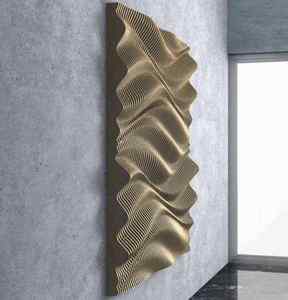 Art mural moderne en bois 3D artisanal Art déco Tête de lit paramétrique personnalisée pour anniversaire et décoration de la maison - Product Image 2