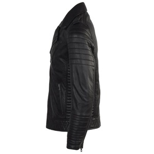 Veste en cuir respirante streetwear, veste en cuir grande taille, vêtements de mode, veste en cuir pour homme - Product Image 3