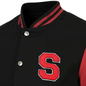 Veste de baseball unisexe en laine OEM 100% avec col de haute qualité Veste universitaire Letterman pour hommes - Product Image 2