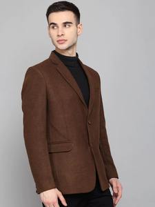 Hot Sale <b>Mens</b> Classic <b>Brown</b> <b>Blazer</b> with Court-Style Design for Business Office and Formal Events Available at Best Price - Product Image 4