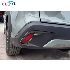 Kits de carrocería de coche con aspecto de fibra de carbono ABS, parachoques trasero, luz antiniebla, tapas de cubierta de lámpara para Toyota Corolla Cross X SUV XG10 2020-2025 - Product Image 3