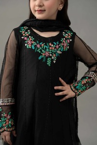 Pakistan trẻ em chính thức Fancy choàng với gota patti và <span class=keywords><strong>Net</strong></span> dupatta cho đám cưới bên lễ kỷ niệm truyền thống - Product Image 4