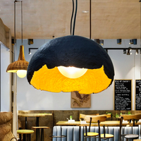 Lampe suspendue en papier mâché, pivoine, écologique, pour plafond, maison, bureau, or, gris, hauteur réglable, idée cadeau