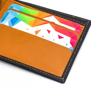 GENTS GARB Cartera de cuero de vaca genuino para hombre Durable Cierre personalizado de alta calidad Forro de cuero genuino de gran capacidad - Product Image 4