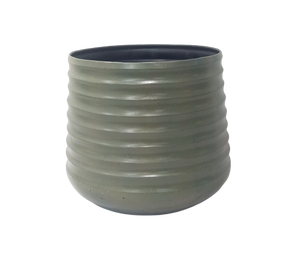 Maceta de hierro en forma redonda para el hogar, balcón y jardín, maceta para jardín, Patio, interior, exterior, producto a granel hecho a mano - Product Image 1