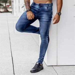 Hot Sale <b>Men's</b> Casual <b>Denim</b> <b>Jogger</b> Pants Fashionable High Waist 100% Cotton Lightweight Latest Decorated Style - Product Image 6