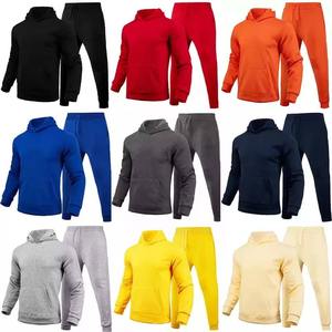 Trajes de dos piezas Unisex con logotipo personalizado de alta calidad, chándal de Color sólido, conjuntos de chándal para hombre, conjunto de ropa para mujer - Product Image 4