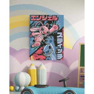 Póster Combinado Japonés de Lilo & Stitch de Disney, Arte de Pared en Lienzo con Diseño Moderno - Product Image 1