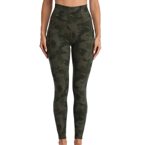<b>High</b> Quality New Arrival Women's Fitness Yoga Leggings Spandex/Polyester Mid Waist <b>Knee</b>-Length Breathable Anti-Bacterial - Product Image 2